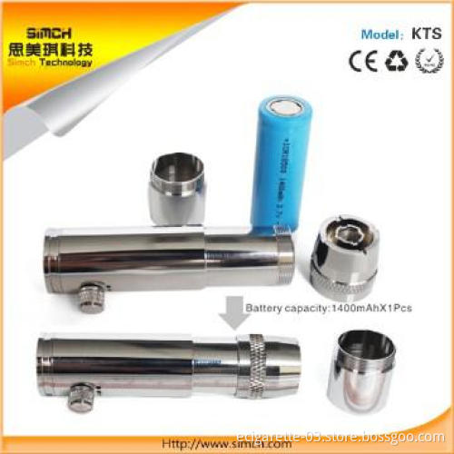 2013 upgrade E-cigarette vaporizer Mod KTS k100 mech mod K101 ecigs